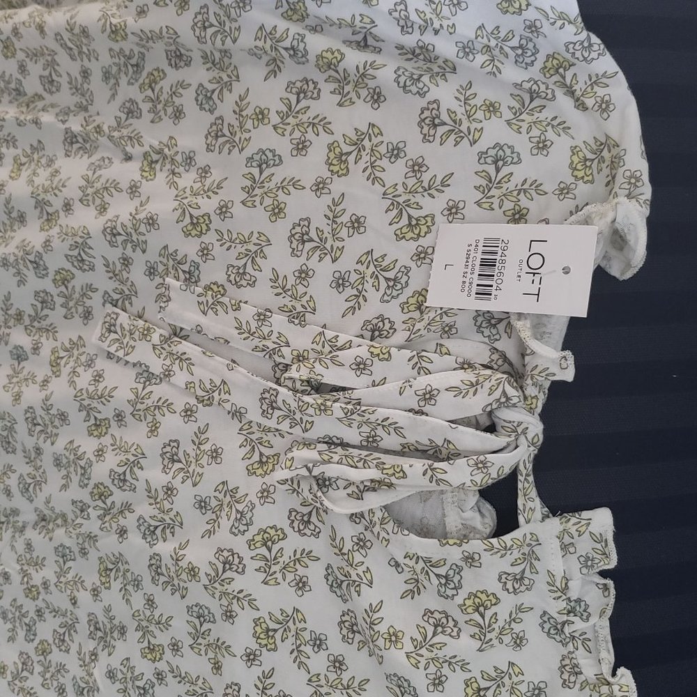 TOP RUFFLE SLEEVES SHELL - Picture 6 of 9